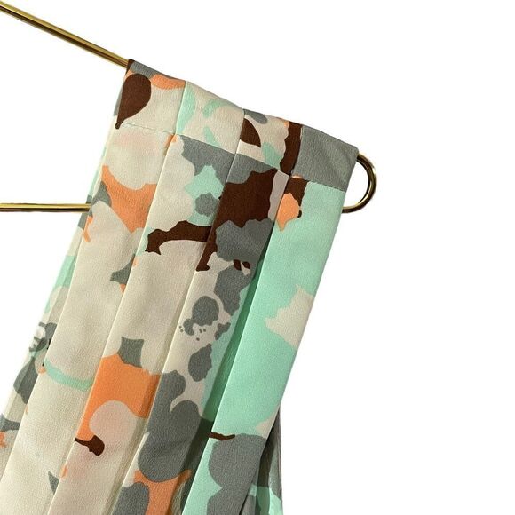 Anthropologie Hunter Dixon Mary Jane Double V Silk Romper Size MED - Picture 4 of 9